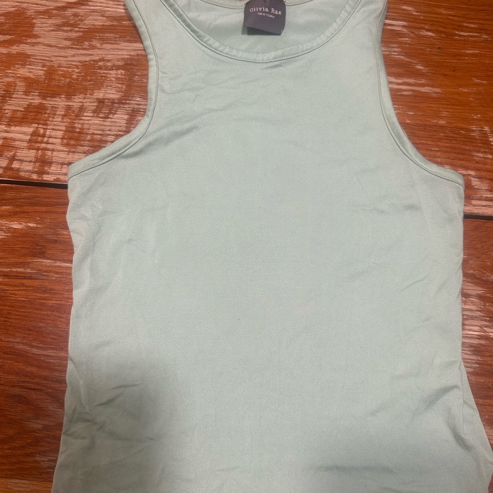 Olivia Rae Mint Green Sleeveless Top